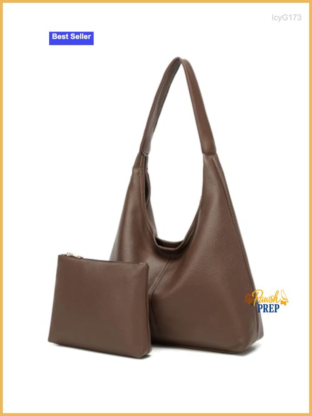 Slouchy Hobo Shoulder Bag for Women Soft PU Leather Tote Purses Work Travel